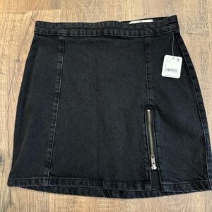 We The Free black denim mini skirt - new with tags